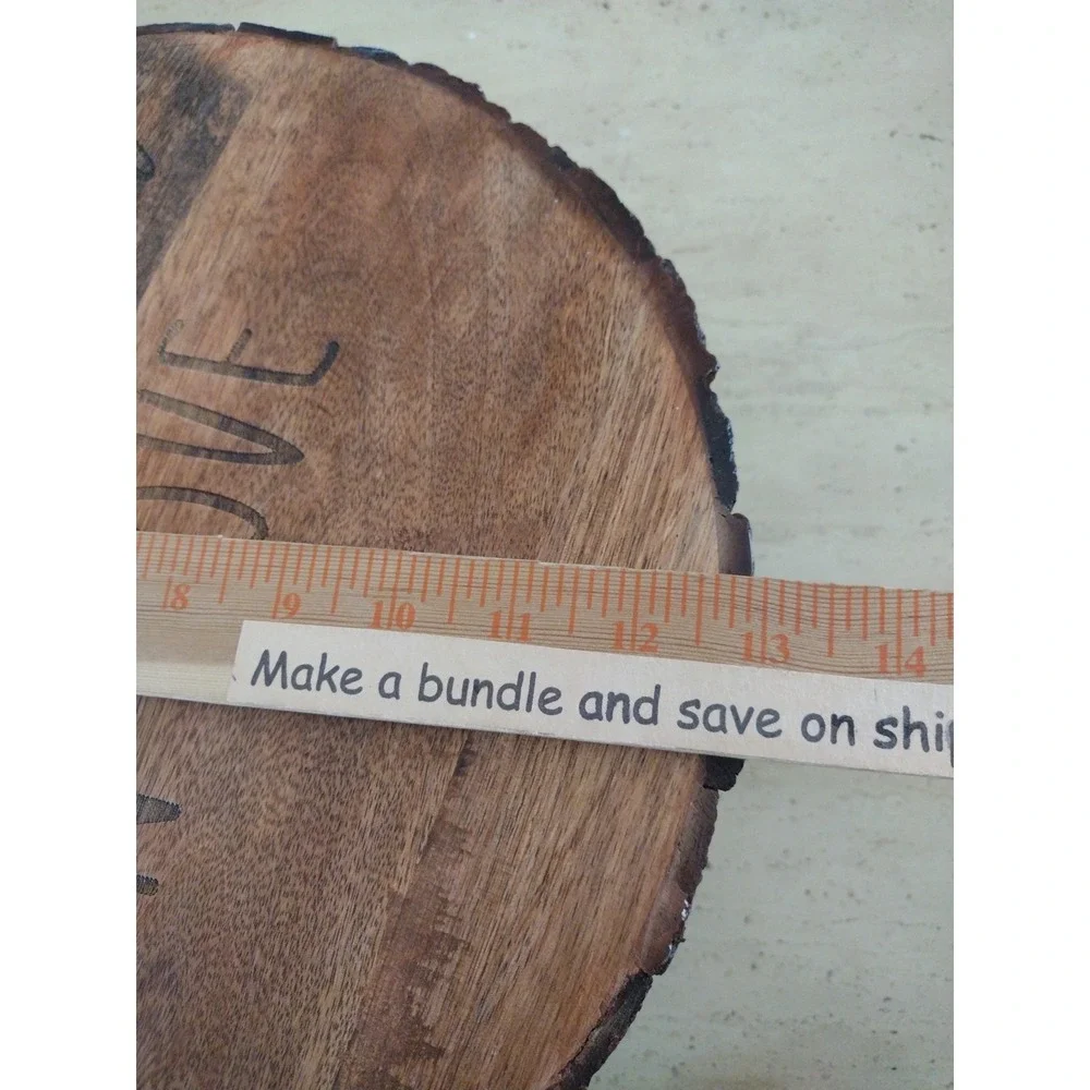 Rustic Brown Natural Live Edge Wooden Cake Cupcake Stand Party Event Decorations